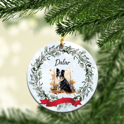 Personalized Pet autum Custom Ceramic Ornament