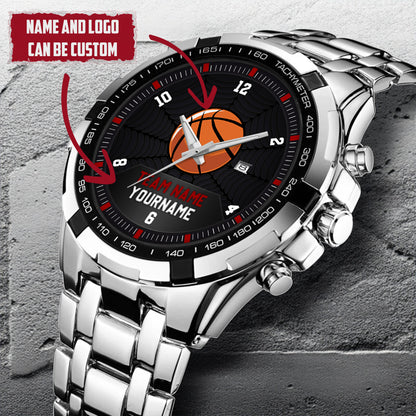 Basketball Personalized Team Name, Name & Number Quartz Watch