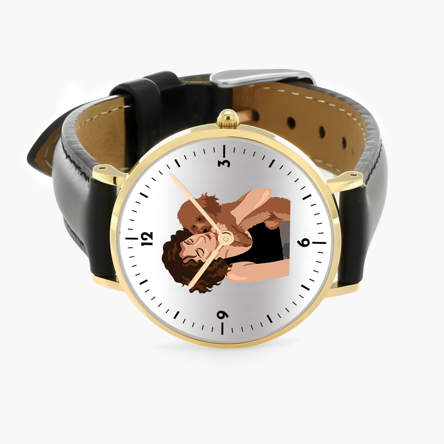 Mother's Day Gift For Mom Personalized Photos With Pet Quartz Watch