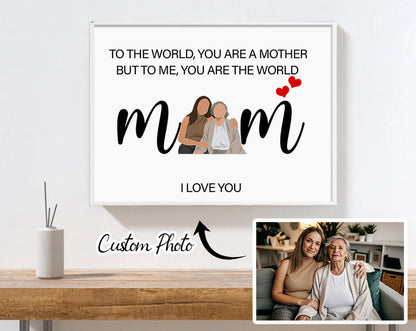 Mother's Day Personalized Custom Photo Framed Canvas