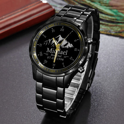 Father's Day Gift For Dad Best Dad Silver Mountain Limited Edition Watch