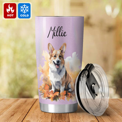 Personalized Pet Autumn Christmas Tumbler