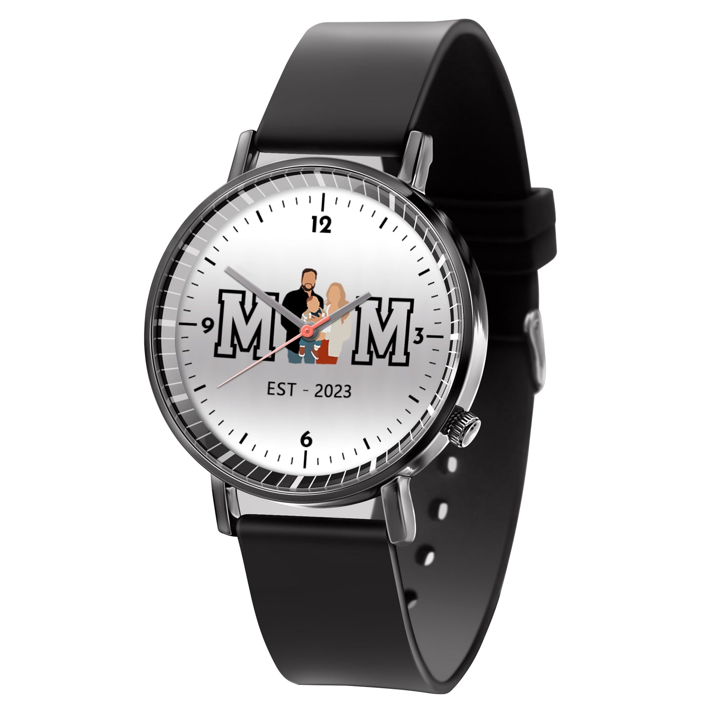 Mother's Day Gift For Mom Personalized Photos MOM EST Quartz Watch