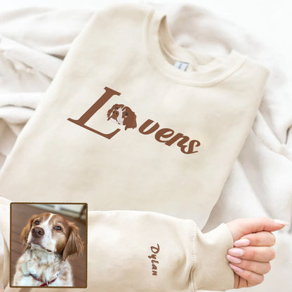 Personalized Embroidered Pet Dog Cat Lovers Hoodie Sweatshirt T-Shirt