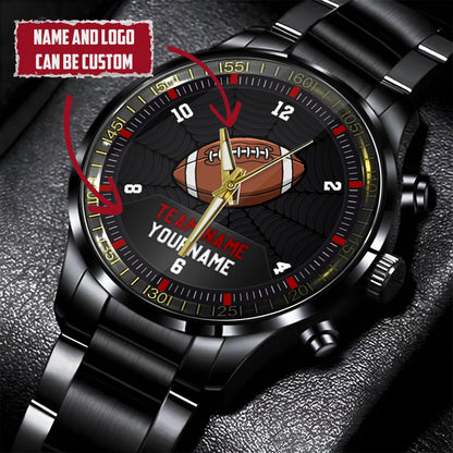 American Football Personalized Team Name & Name Quartz Watch