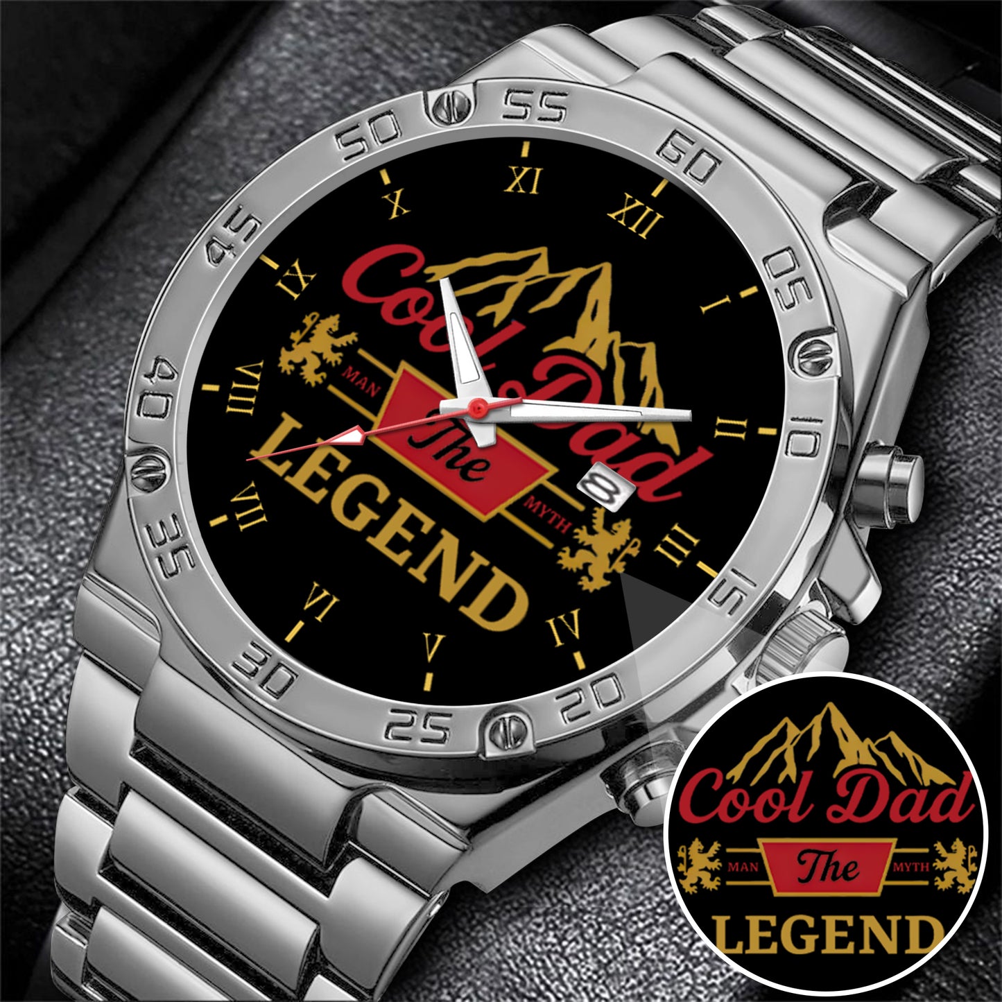 Father's Day Gift For Dad Cool Dad The Man The Myth The Legend Limited Edition Watch