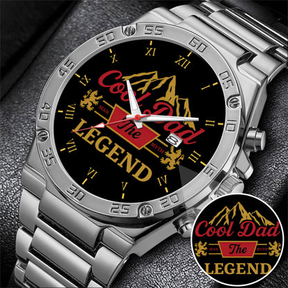 Father's Day Gift For Dad Cool Dad The Man The Myth The Legend Limited Edition Watch