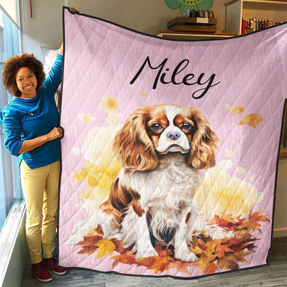 Personalized Pet Autumn Christmas Quilt