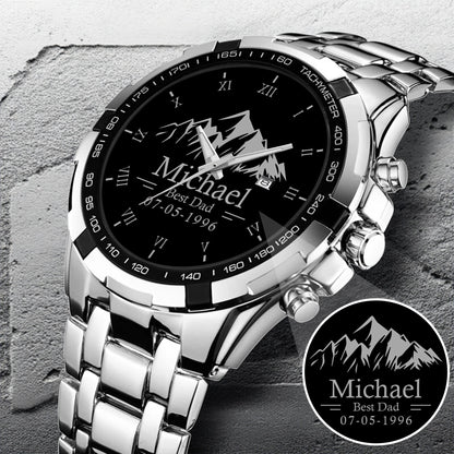 Father's Day Gift For Dad Best Dad Silver Mountain Limited Edition Watch