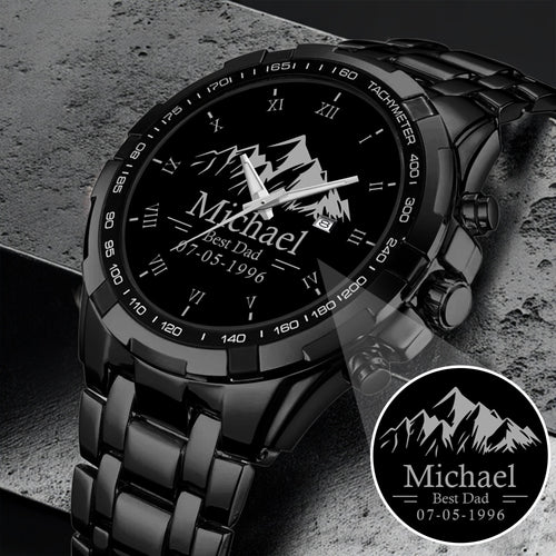Father's Day Gift For Dad Best Dad Silver Mountain Limited Edition Watch