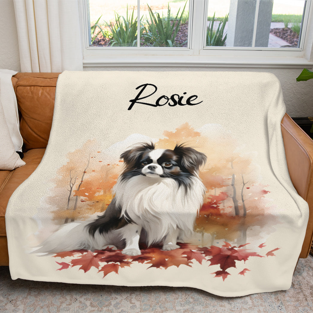 Personalized Pet Autumn Christmas Soft Blanket