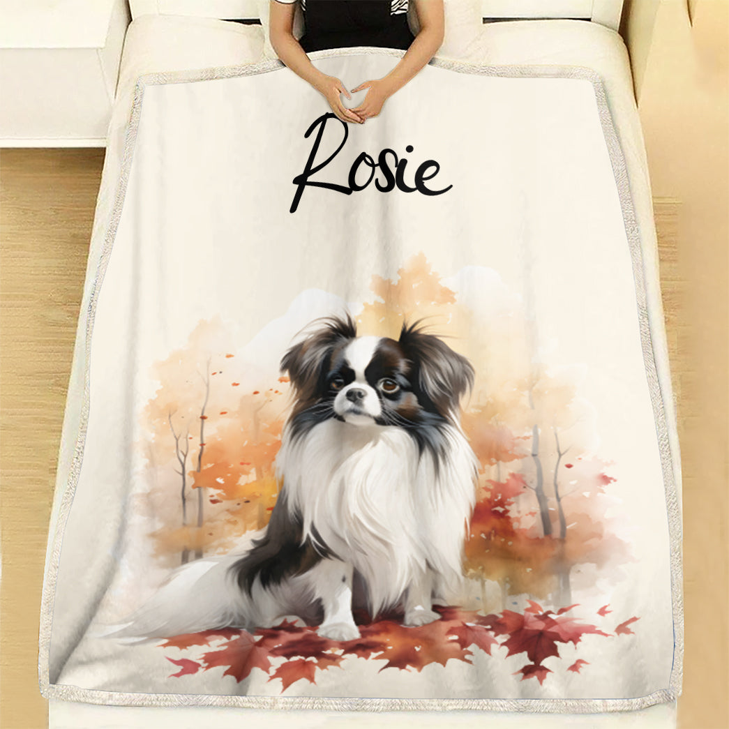 Personalized Pet Autumn Christmas Soft Blanket