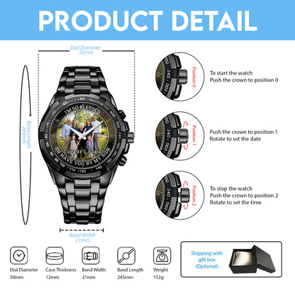 Personalized Family Photo Keepsake Watches