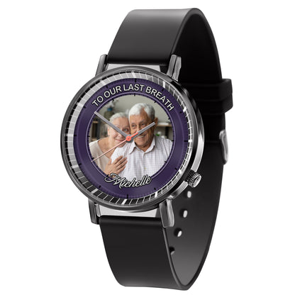 The World's Okayest Husband Personalized Photos Quartz Watch