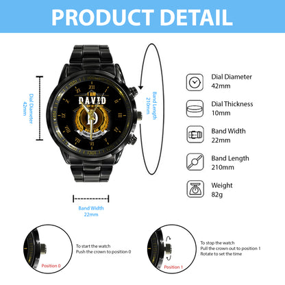 Personalized Limited Edition Custom Name Watch Father's Day Gift For Him