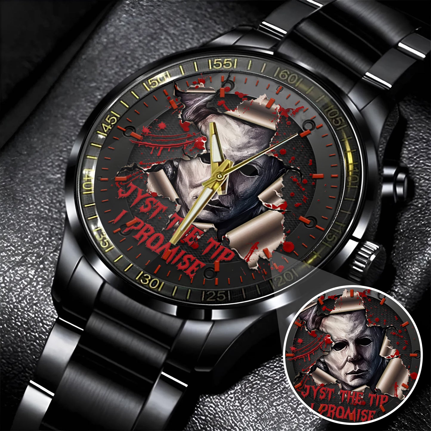Halloween Horror Movies Just The Tip Personalized Quartz Watch