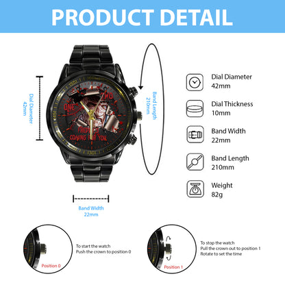 Halloween Horror Movies Freddy's Coming For You Personalized Quartz Watch