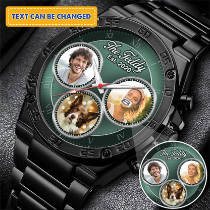 The Daddy Family Personalized Photo Watch