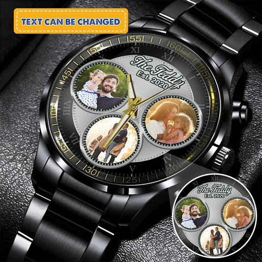 The Daddy Family Personalized Photo Watch