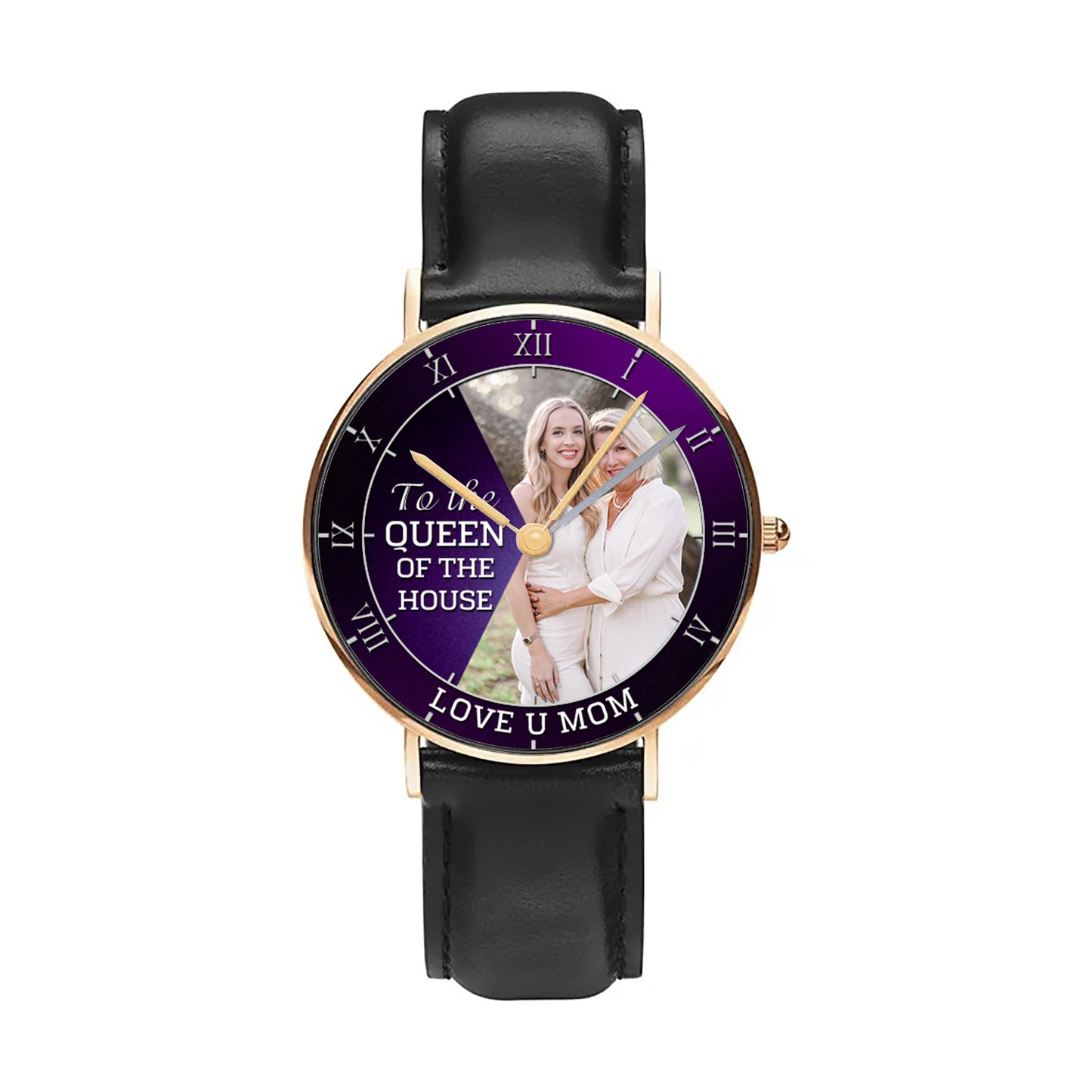 Personalized Family Photo To The Queen Of The House Quartz Watch Mother's Day Gift For Mom
