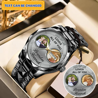 Father's Gift For Daddy Family Personalized Photo Watch