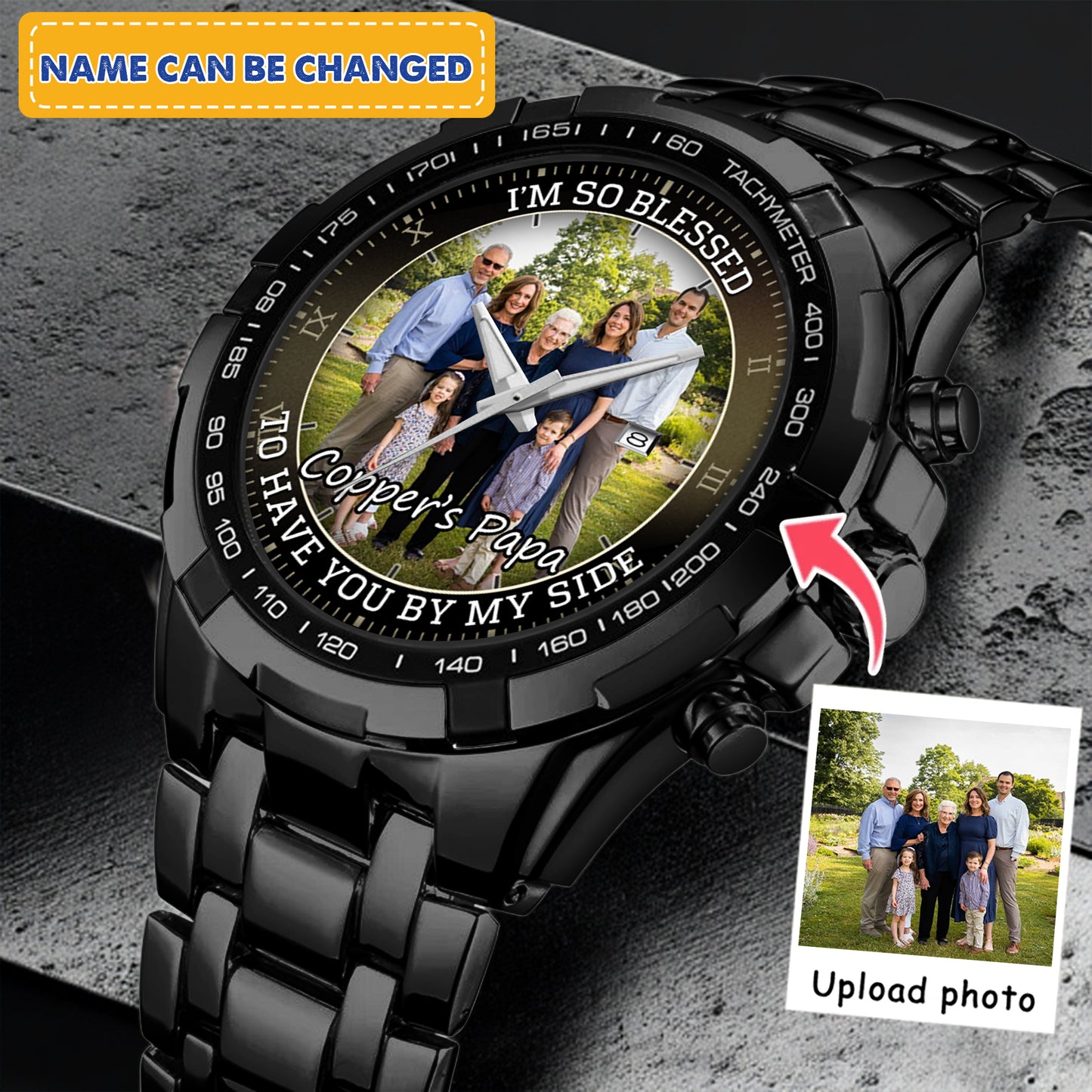 Personalized Family Photo Keepsake Watches