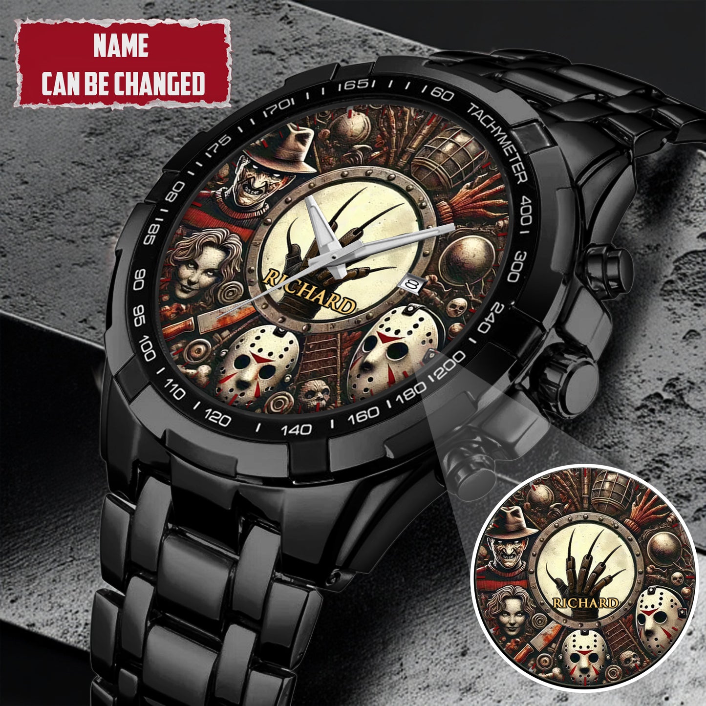 Halloween Horror Movies Personalized Quartz Watch