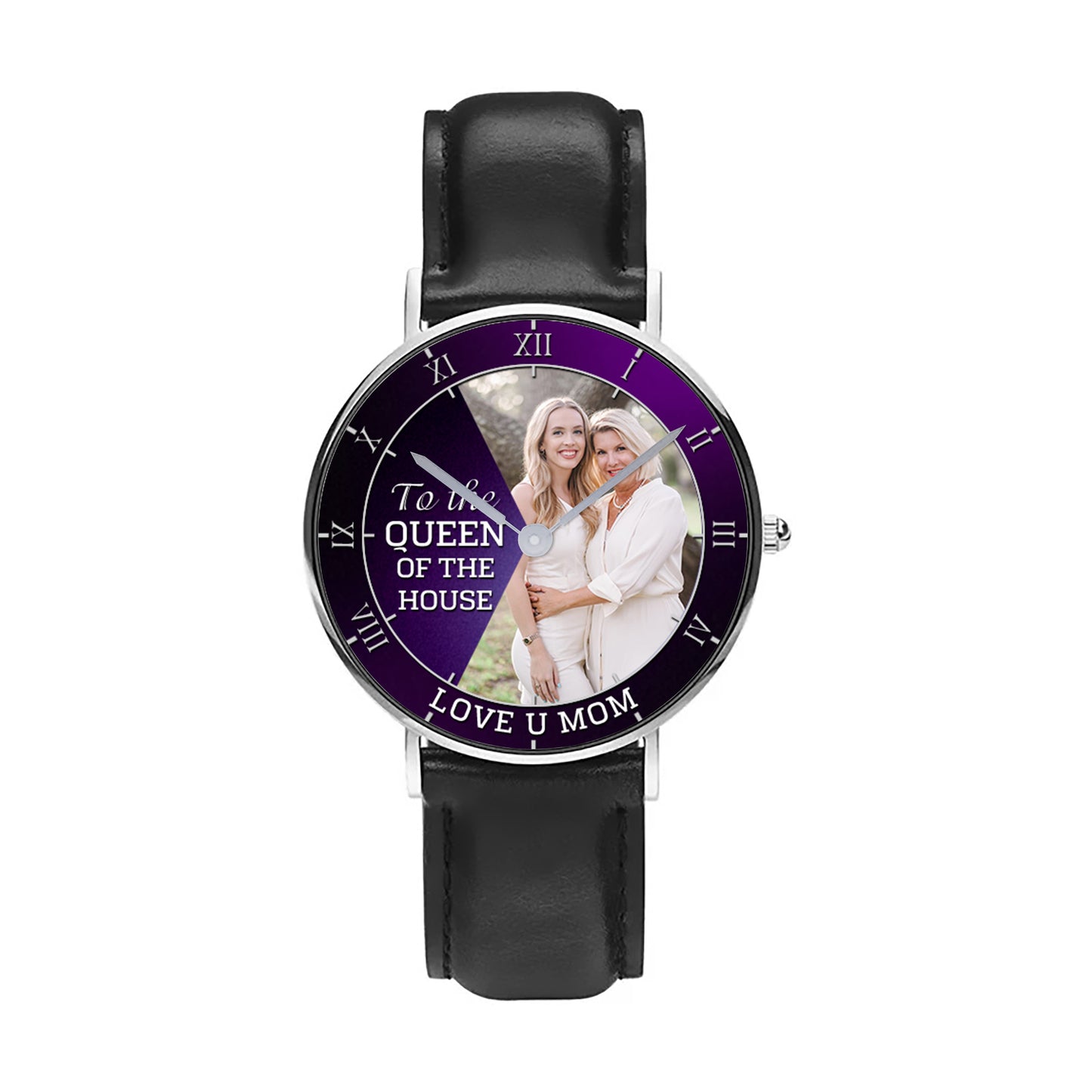 Personalized Family Photo To The Queen Of The House Quartz Watch Mother's Day Gift For Mom