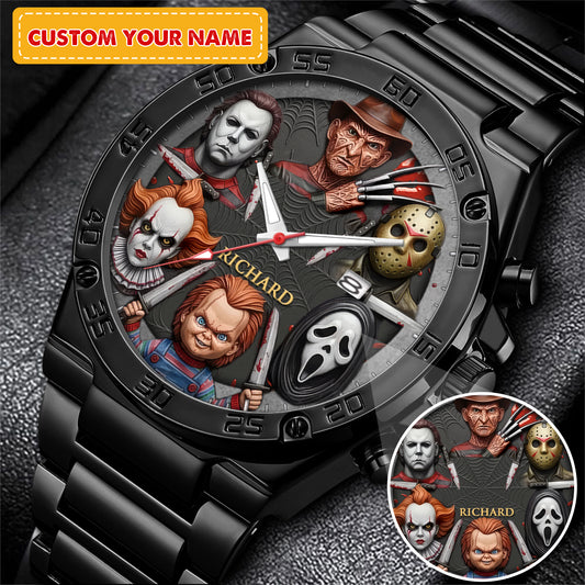 Halloween Horror Movies Personalized Quartz Watch