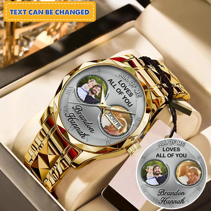Father's Gift For Daddy Family Personalized Photo Watch