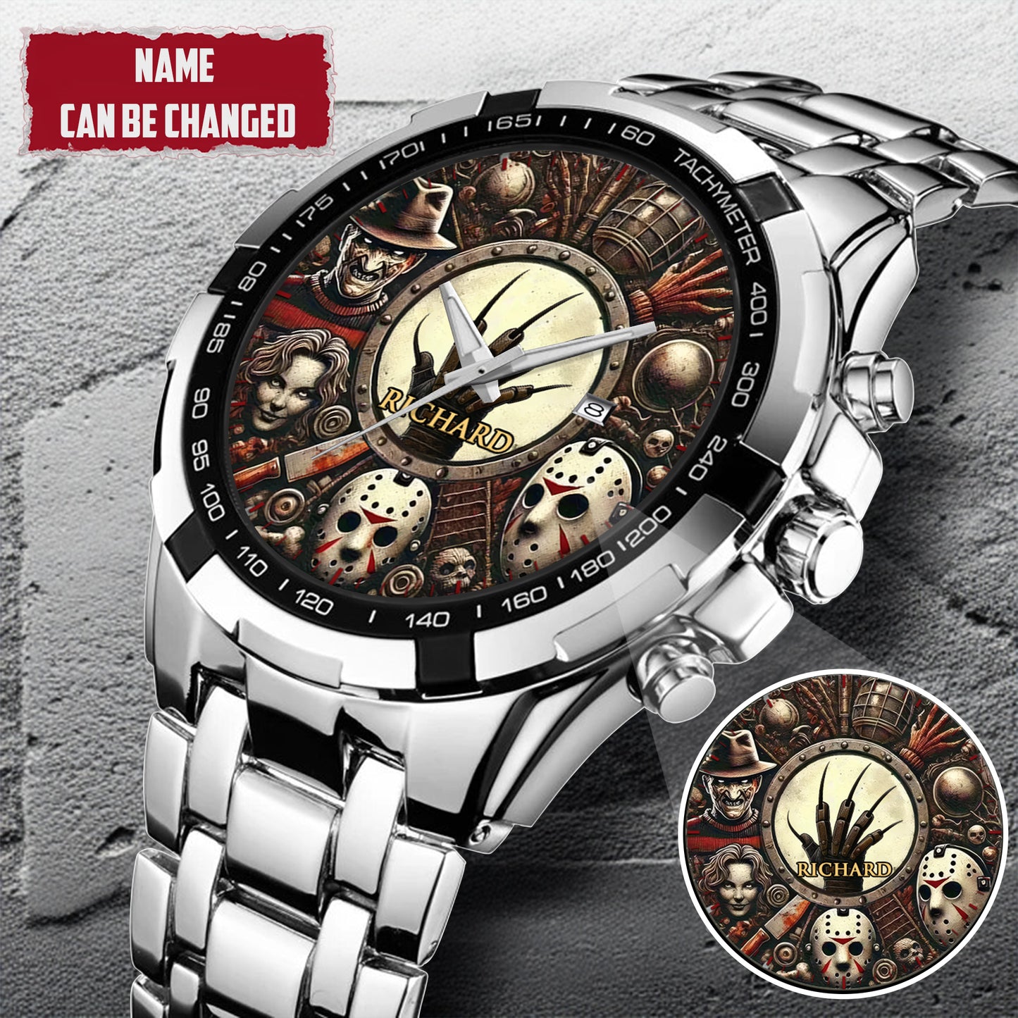 Halloween Horror Movies Personalized Quartz Watch
