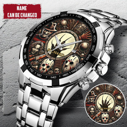 Halloween Horror Movies Personalized Quartz Watch