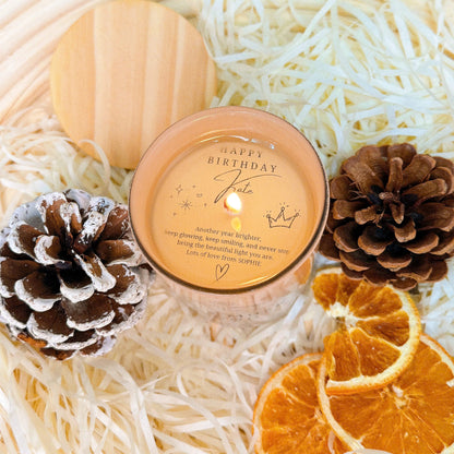 Personalized Hidden Message Scented Candle with NFC – 7.4oz (Hexagonal Candle)