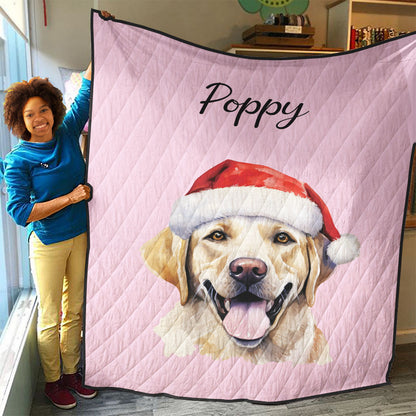 Personalized Pet Christmas Quilt