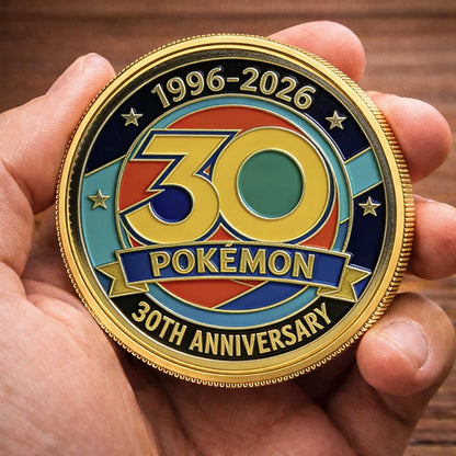 Anime Poke 30th Anniversary Custom Printed Coin