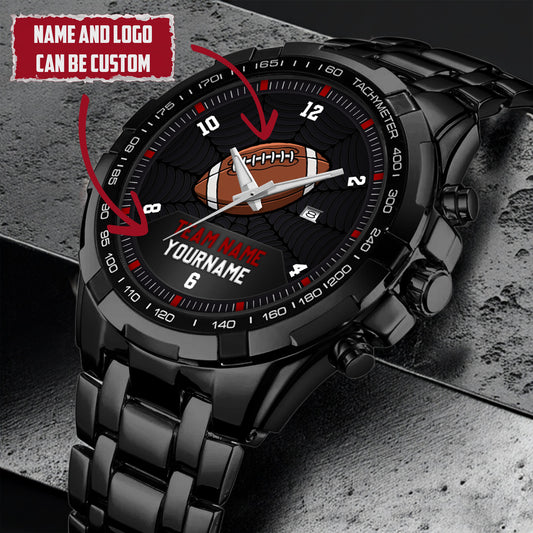 American Football Personalized Team Name, Name & Number Quartz Watch