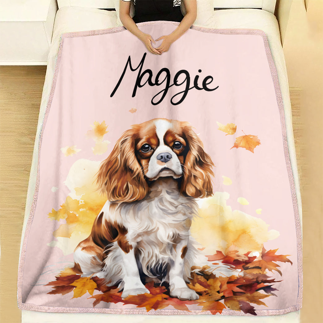 Personalized Pet Autumn Christmas Soft Blanket