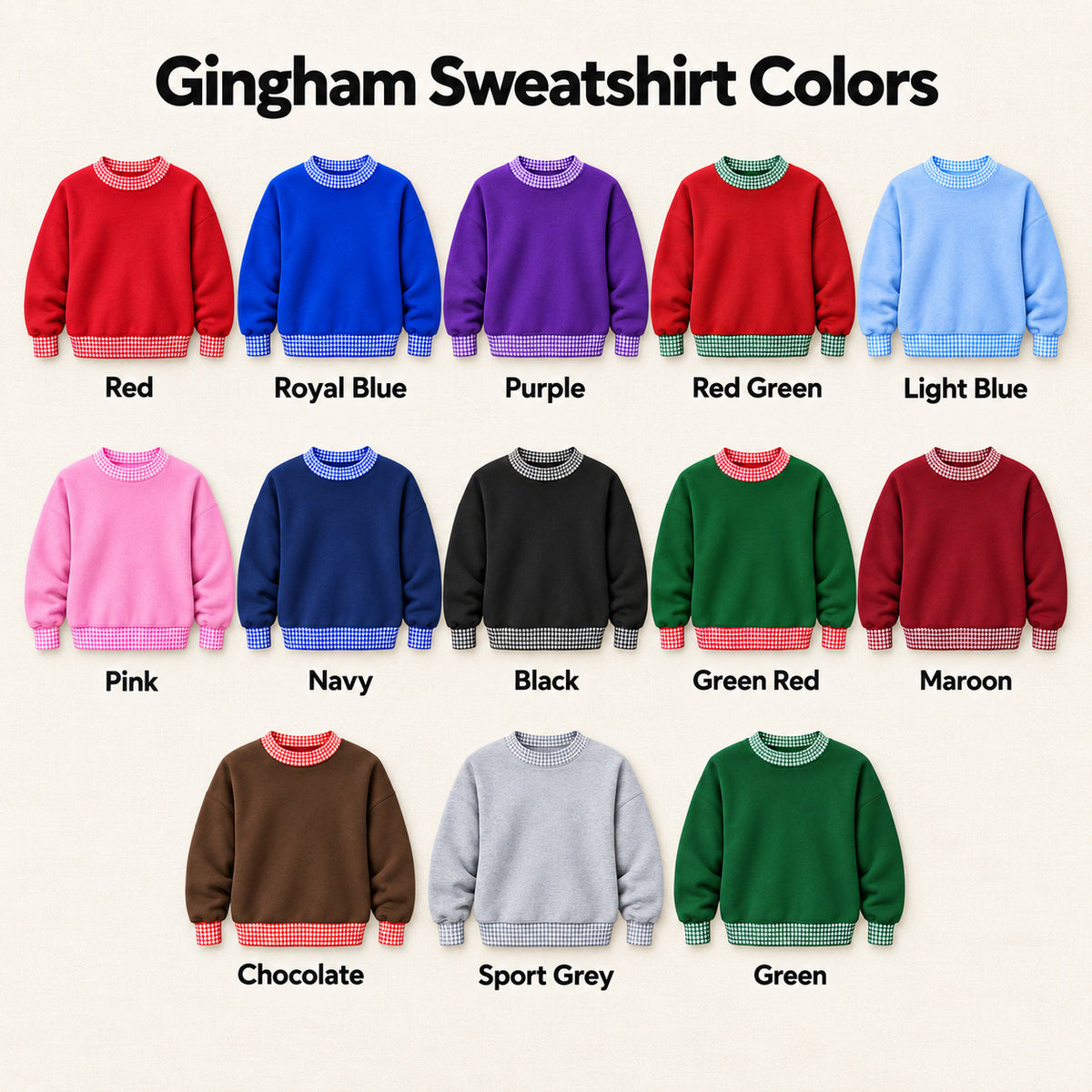 Personalized Christmas Sweatshirt, Custom Embroidered Name, Candy Cane Letters, Gingerbread and Christmas Tree Pullover - DL05041026