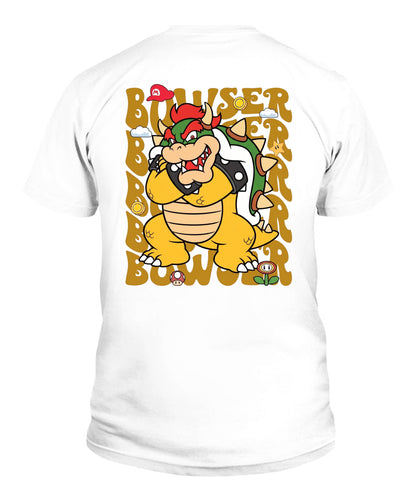 Classic Mario Browser 2-Side Printed Graphic Shirt