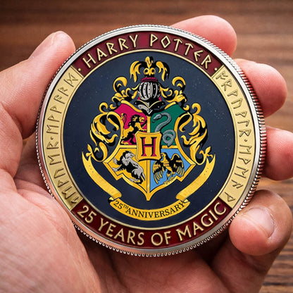 Harry Potter 25 Years Of Magic Printed Commemorative Coin