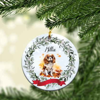 Personalized Pet autum Custom Ceramic Ornament