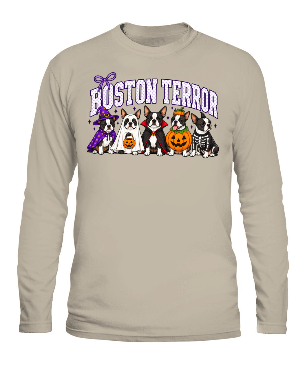 Halloween Custom Dog Breed Printed Graphic Sweatshirt T-Shirt