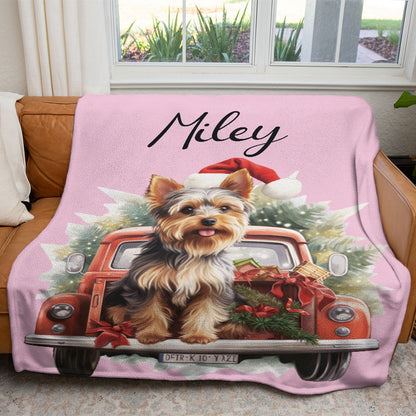 Personalized Pet Christmas Car Soft Blanket