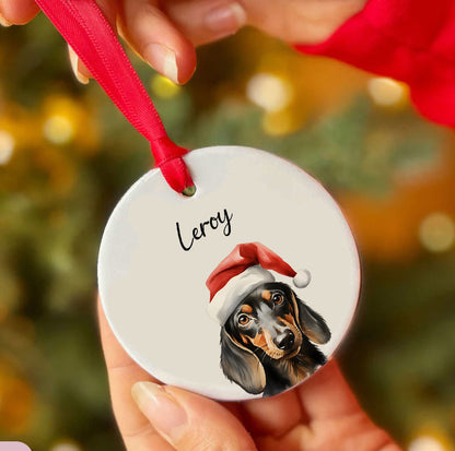 Personalized Pet Christmas Custom Ceramic Ornament