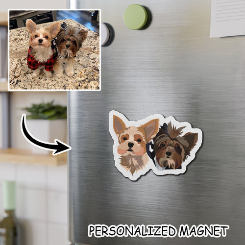 Personalized Pet Dog Cat Photo Magnets