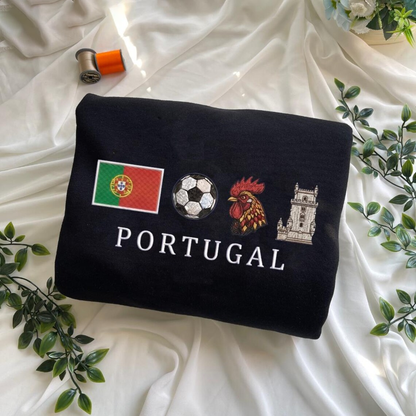 Embroidered World Cup 2026 National Football Teams Quarter-Zip Sweatshirt, Hoodie Sweatshirt T-Shirt