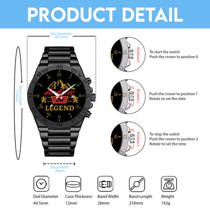 Father's Day Gift For Dad Custom Name The Man The Myth The Legend Limited Edition Watch