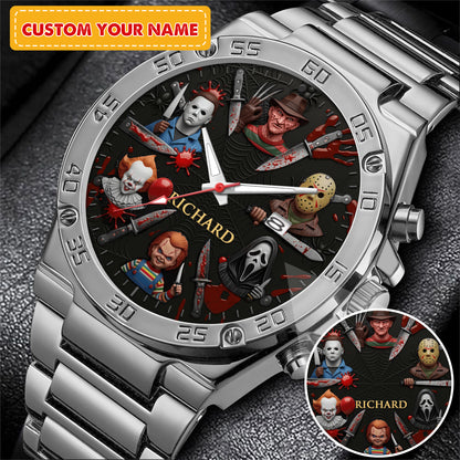 Halloween Horror Movies Personalized Quartz Watch