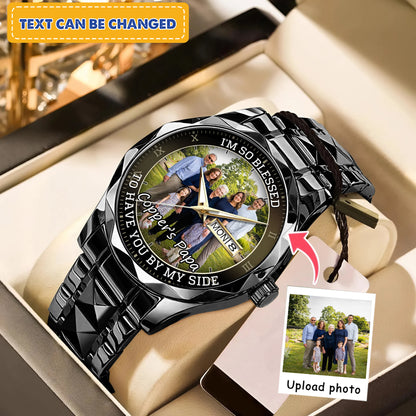 Personalized Family Photo Keepsake Watches