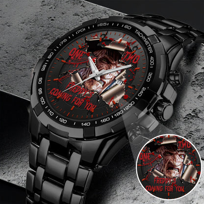 Halloween Horror Movies Freddy's Coming For You Personalized Quartz Watch